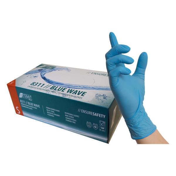 Nitras Einmalhandschuhe Nitril Blue Wave