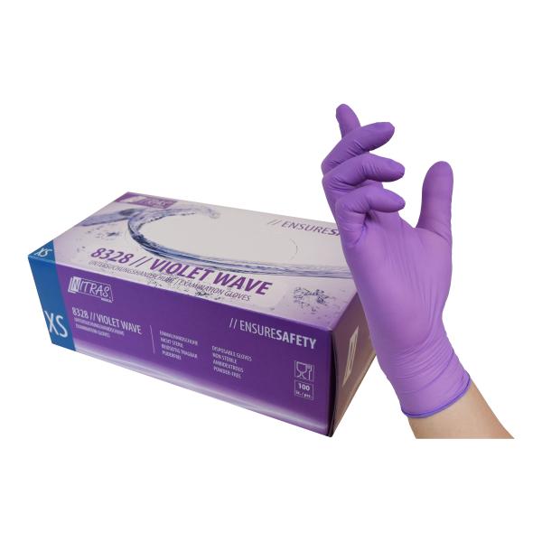 Nitras Einmalhandschuhe Nitril Violet Wave