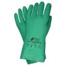 Nitras GREEN BARRIER FLEX, Chemikalienschutzhandschuhe, Nitril, velourisiert