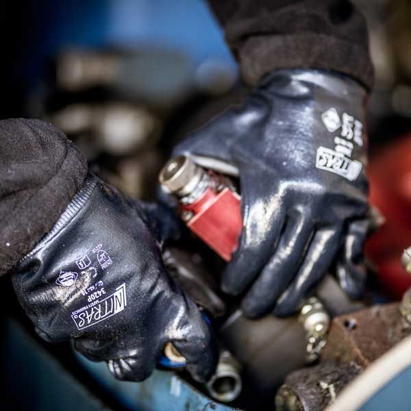 Nitras Nitril Handschuhe extra stark blau