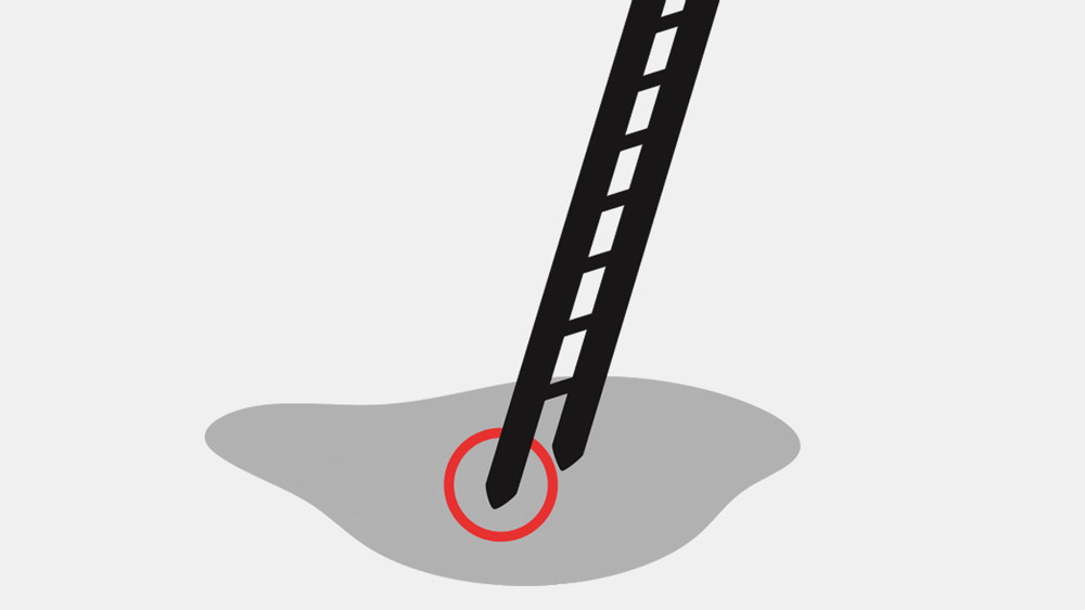 Stahlspitzen auf nachgiebigem Untergrund